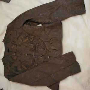 Tahari embroidered jacket